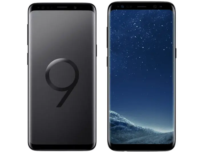 Trimmed bezels on the Galaxy S9